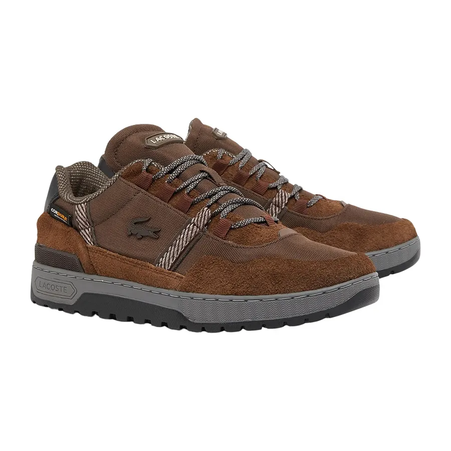 Giày Thể Thao Nam Lacoste T-Clip Winter BRW/DK GRY 48SMA0037 7B8 Màu Nâu Size 8