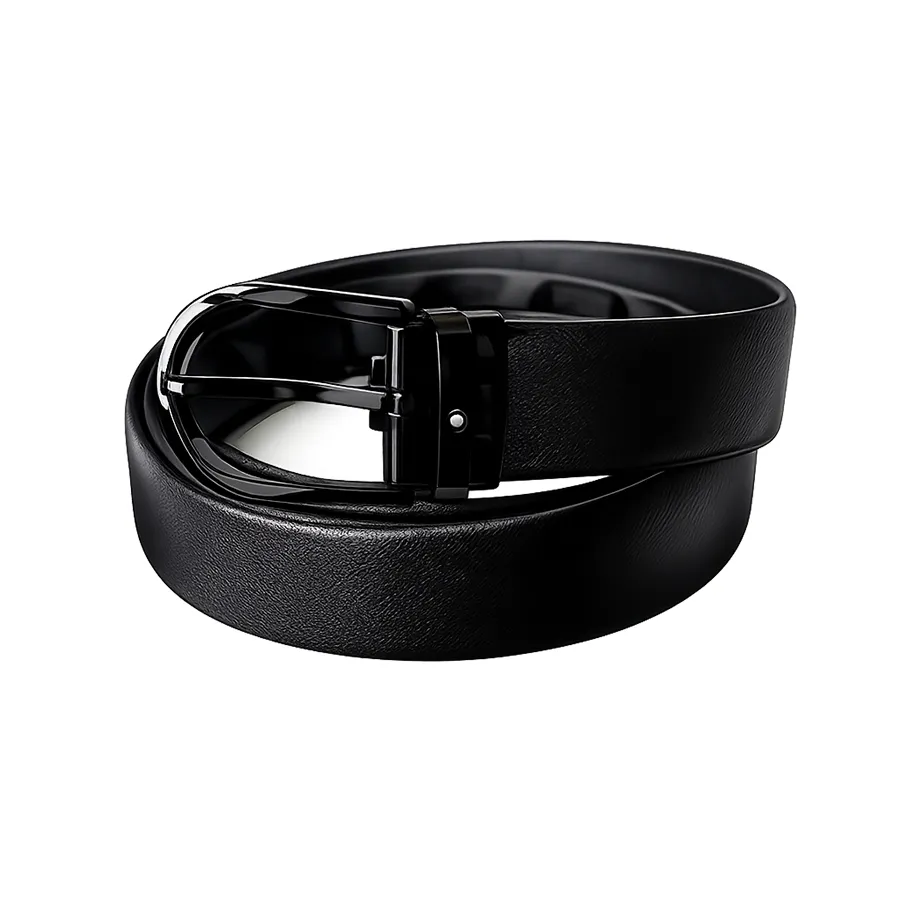 Thắt Lưng Nam Montblanc Leather Belt 30mm Màu Đen