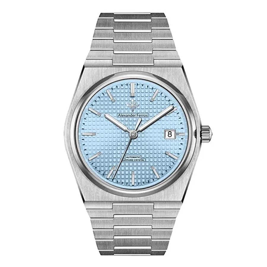 Đồng Hồ Nam Alexander Ferros Men Automatic 5052S/13 38mm Màu Xanh Bạc