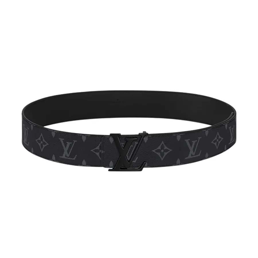 Thắt Lưng Nam Louis Vuitton LV Men Monogram Leather Belt Black 4cm Wide M4482 Màu Đen Size 90