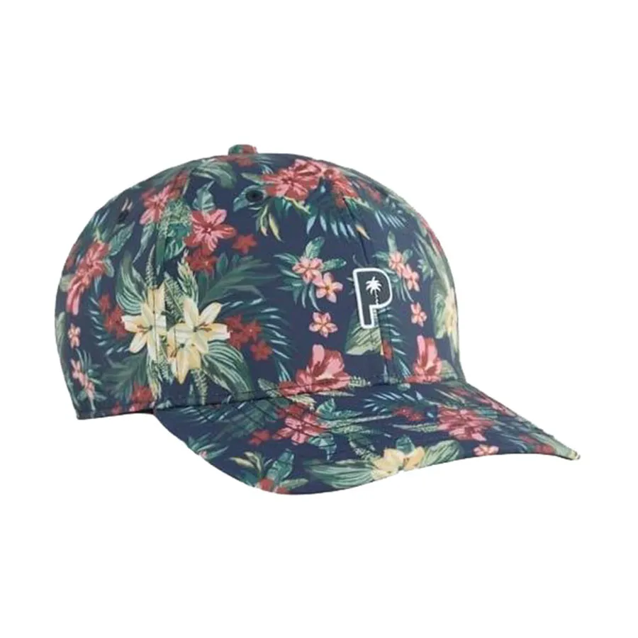 Mũ Puma X Palm Tree Crew Floral Tech Golf 02610001 Xanh Họa Tiết Size OSFW