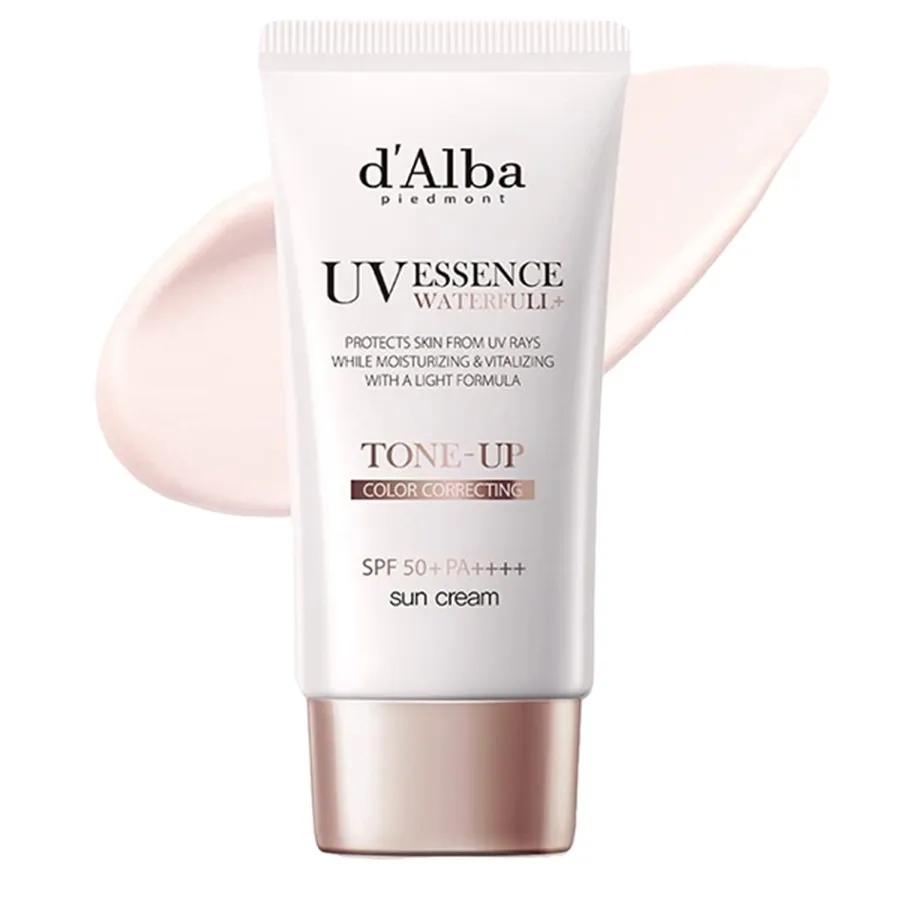 Kem Chống Nắng Nâng Tone D'alba Waterfull Tone-Up Pink Correcting Sun Cream SPF50+ Pa++++ 50ml