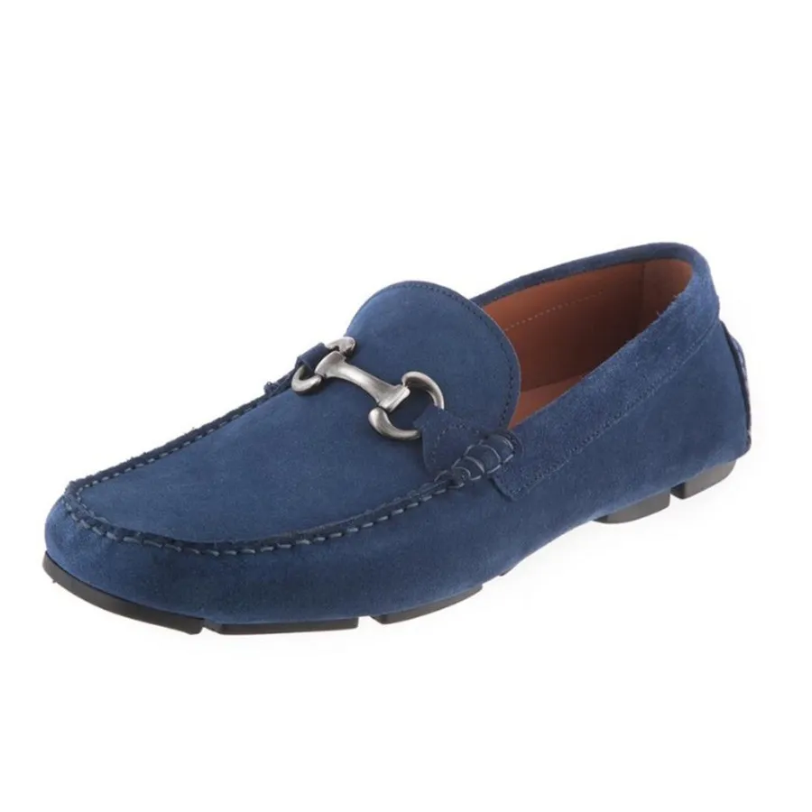 Giày Lười Nam Germano Bellesi Da Lộn 118  Màu Xanh Dương Size 38