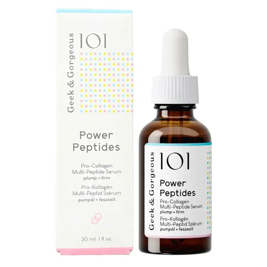 Tinh Chất Phục Hồi Da, Giảm Nếp Nhăn Geek & Gorgeous Power Peptides 30ml