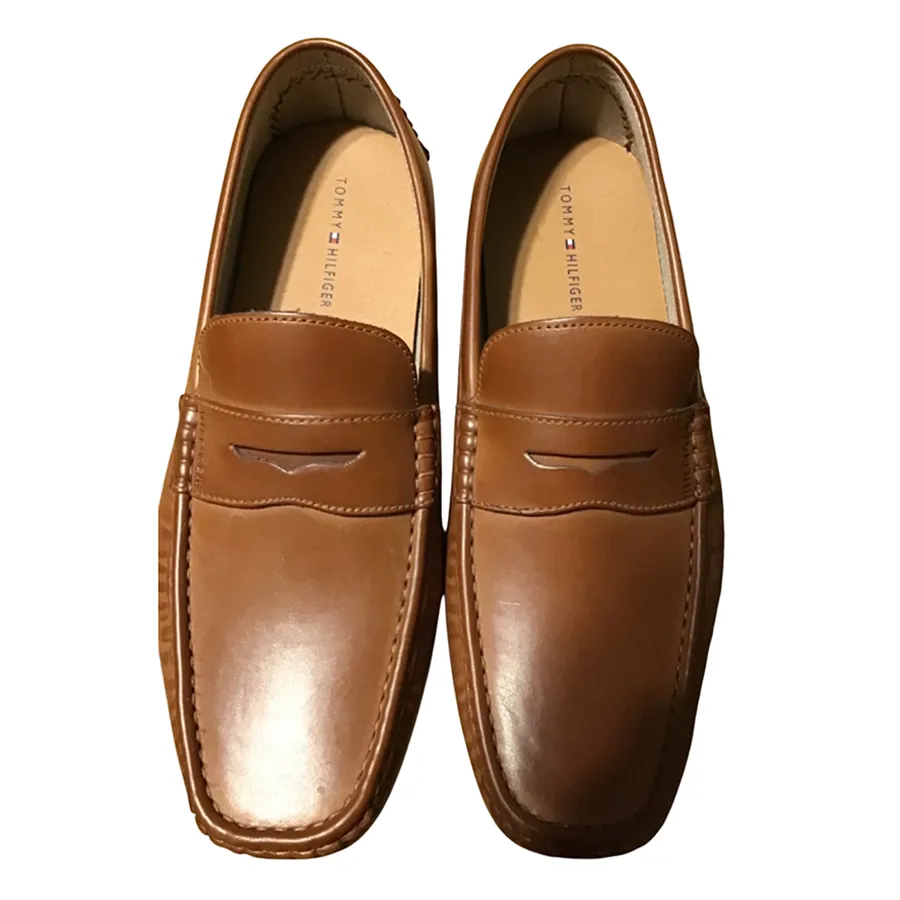 Giày Lười Nam Tommy Hilfiger Mens Amile Loafer Màu Nâu Size 8