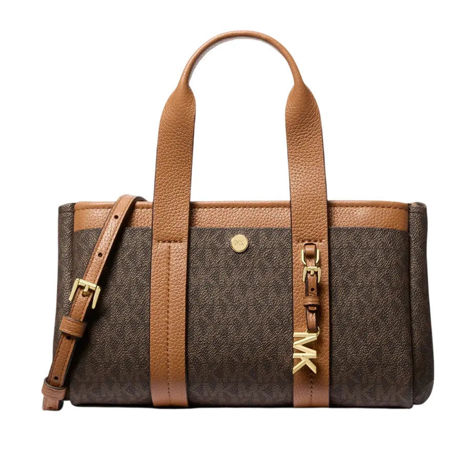 Túi Đeo Chéo Nữ Michael Kors MK Romee Extra-Small Signature Logo Crossbody Bag 32T5G1ZC1B Màu Nâu