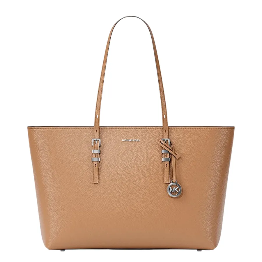 Túi Tote Nữ Michael Kors MK Quinn Large Pebbled Leather Tote Bag 30T5SQNT9L Màu Be