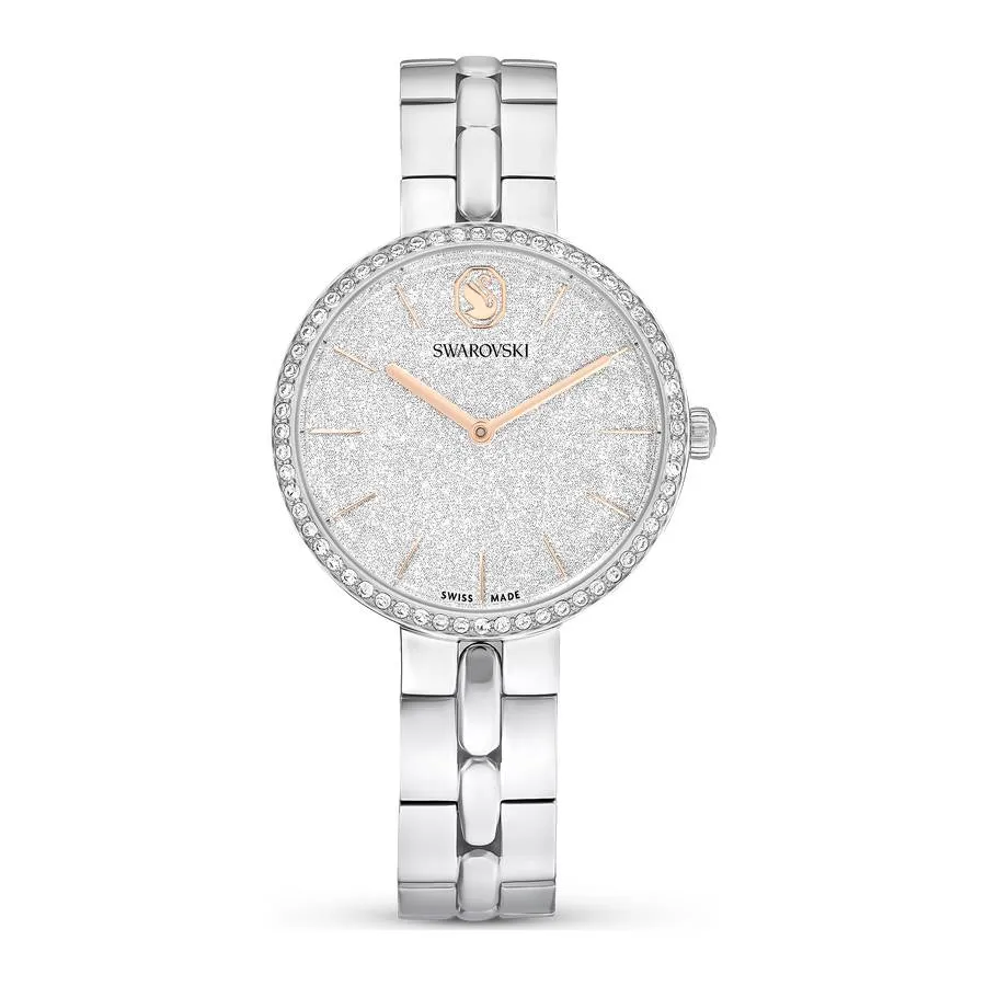 Đồng Hồ Nữ Swarovski&nbsp;Cosmopolitan Watch Swiss Made, Metal Bracelet, Silver Tone, Stainless Steel 5742475 Màu Bạc