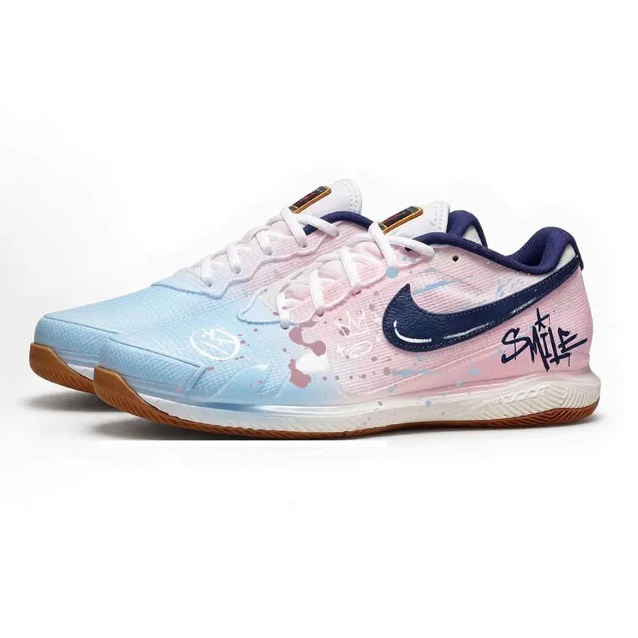 Giày Tennis/Pickleball Nam Nike Court Air Zoom Vapor Pro CZ0220-133 Bản Custom Màu Hồng Xanh&nbsp;Size 40