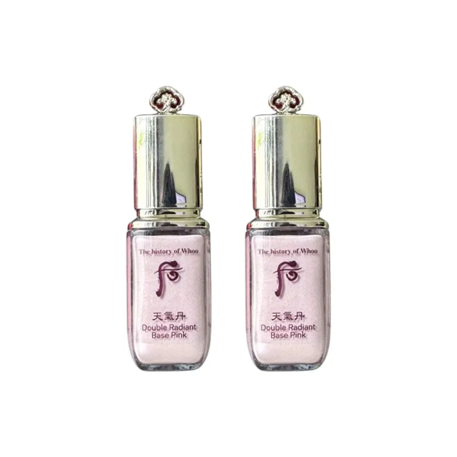Combo 2 Kem Lót Nâng Tone Da Whoo Double Radiant Base Pink 8ml x2