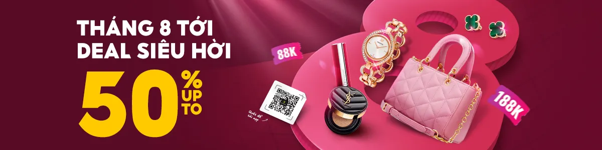 Hàng Hiệu Sale Tháng 8-2025 Voucher giảm tới 188k