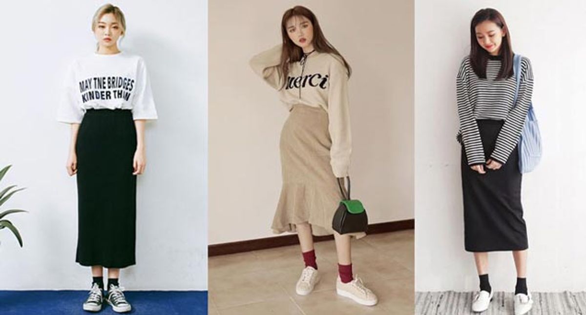 15 Outfits phối đồ với chân váy len cực sành điệu cho nàng