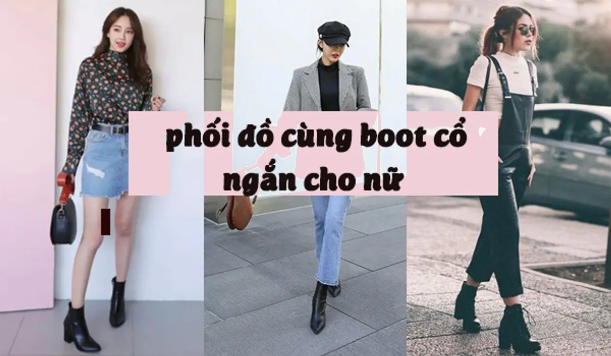 Gợi ý cách phối đồ với giày boot nữ cổ thấp cá tính cho nàng - Shopee Blog