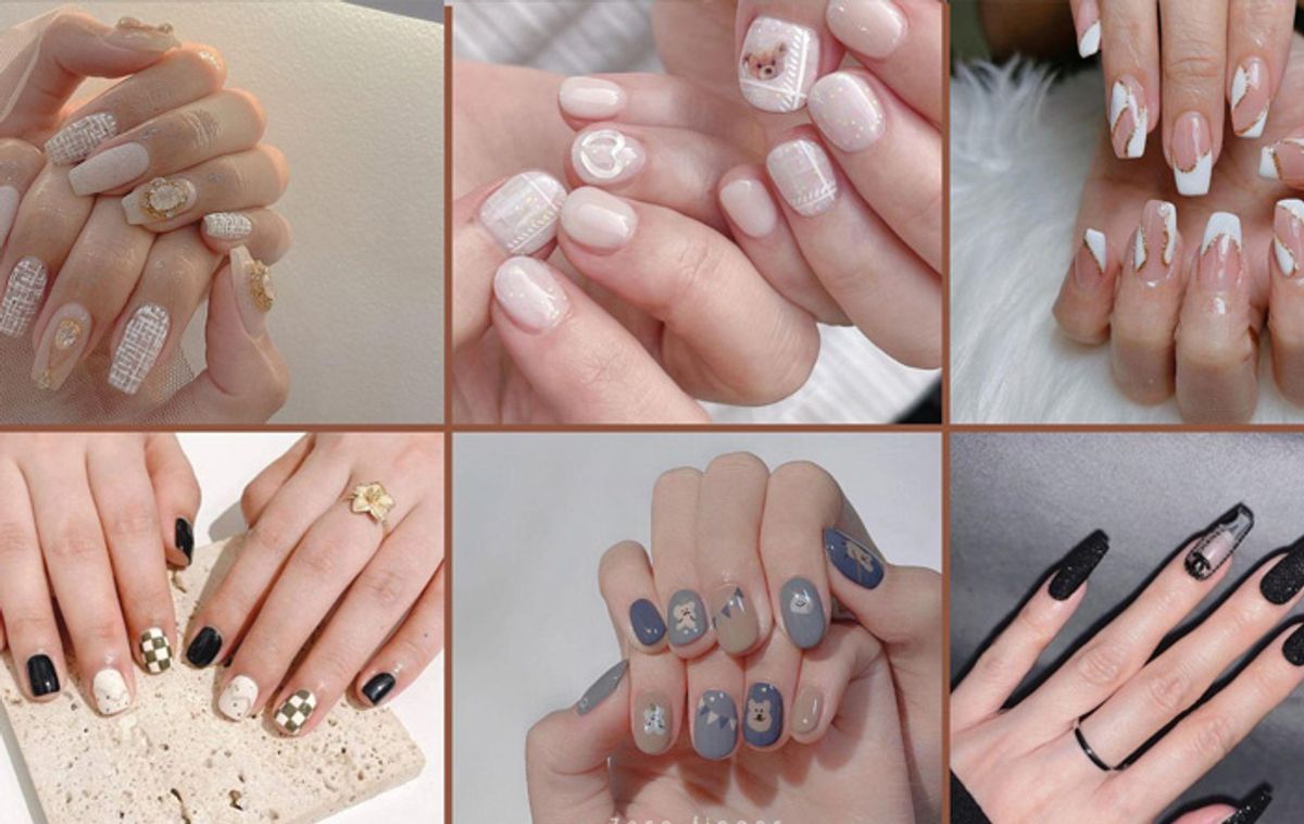 Trend vẽ nail lấy cảm hứng từ các nhà mốt xa xỉ Gucci Chanel LV