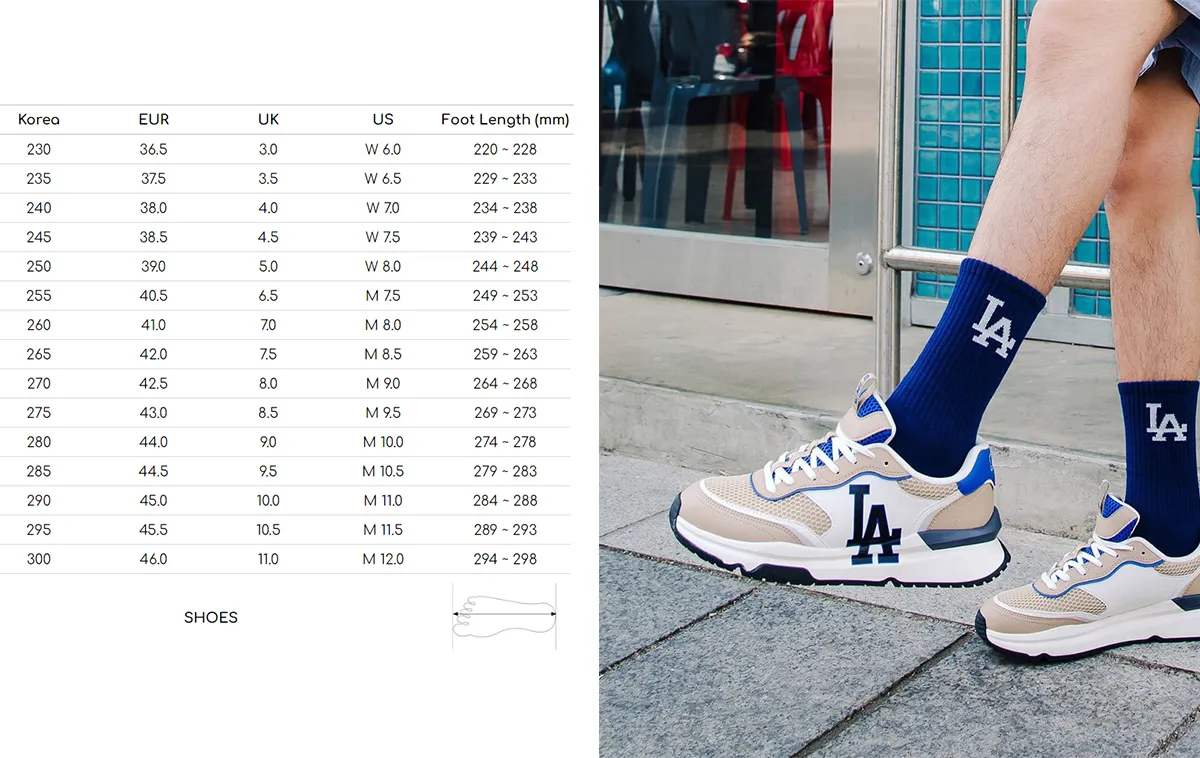 Cách đo và chọn size giày MLB US UK Korea VN chuẩn nhất