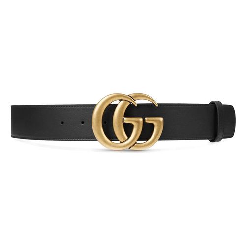 Thắt Lưng Gucci Leather Belt With Double G Buckle 4cm