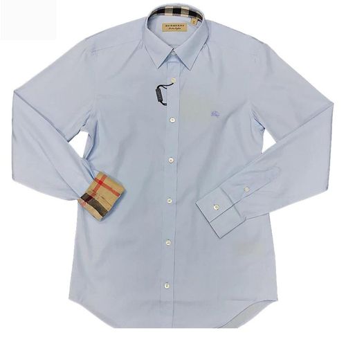 Áo Sơ Mi Burberry London England Pale Blue Long Sleeve Shirt