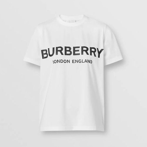 Áo Phông Burberry Logo Print Cotton T-shirt Màu Trắng