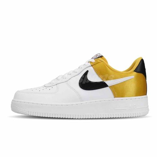 Giày Nike Air Force 1 Low NBA Gold Satin (BQ4420-700) Màu Trắng Vàng