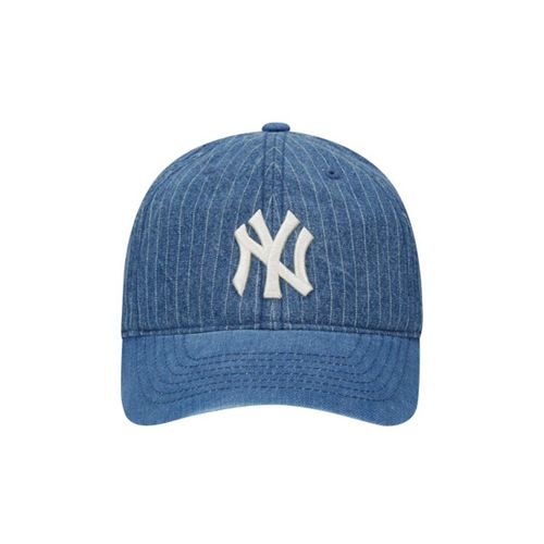 Mũ MLB Denim Stripe Ball Cap New York Yanyees 32CPDY011-50U Màu Xanh Bò