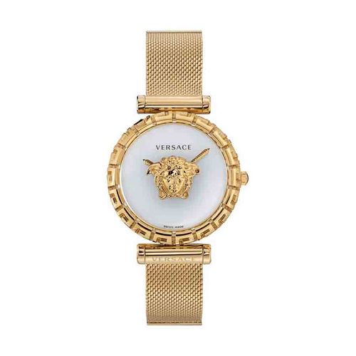 Đồng Hồ Nữ Versace Palazzo Empire Greca Watch VEDV00619 37mm Màu Trắng Vàng