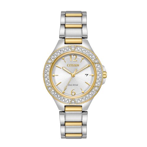 Đồng Hồ Nữ Citizen silhouette Crystal Silver Dial Ladies Watch FE1164-53A