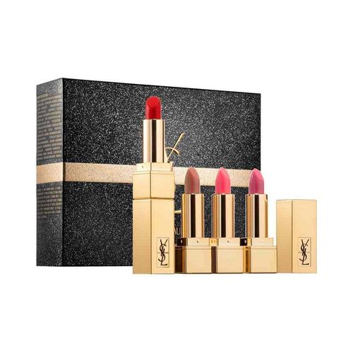 Set 4 Son Yves Saint Laurent YSL Rouge Pur Couture Lipstick Màu Đỏ Tươi, Đỏ Cam, Đỏ Mận, Nude