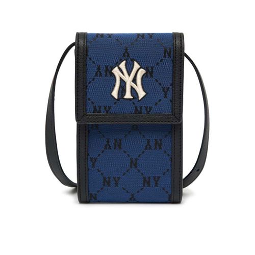 Túi Đeo Chéo MLB Mini Monogram Diamond Jacquard Cell Phone Cross Bag New York Yankees 3ACRH011N-50BLD