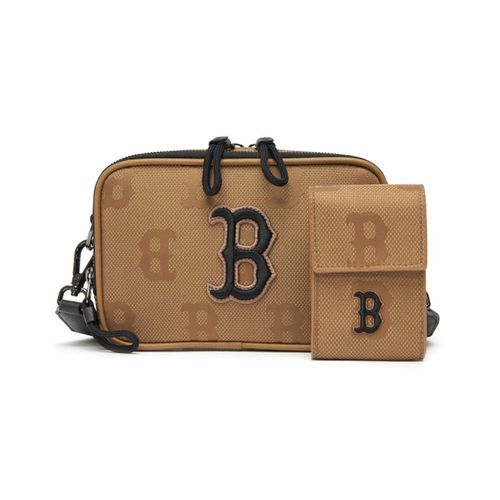Túi MLB Monogram Nylon Jacquard Mini Crossbody Bag Boston Red Sox 3ACRS011N-43BGD