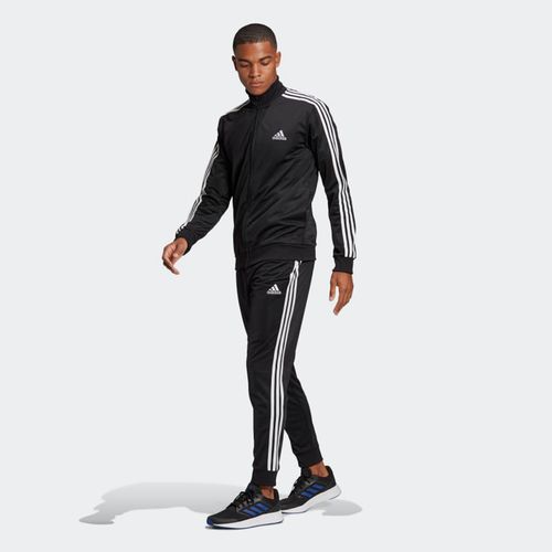 Bộ Thể Thao Adidas Primegreen Essentials 3-Stripes Track Suit GK9651 Màu Đen Size S