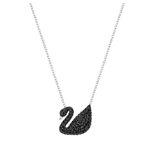 Dây Chuyền Swarovski Iconic Swan Pendantswan, Black, Rhodium Plated 5347329