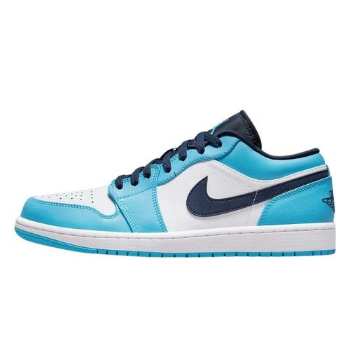 Giày Thể Thao Nike Air Jordan 1 Low 'UNC' 553558-144 Màu Xanh Blue Size 42