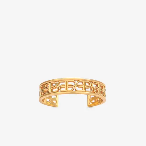 Balenciaga Loop Cuff Bracelet In Shiny Gold  ModeSens