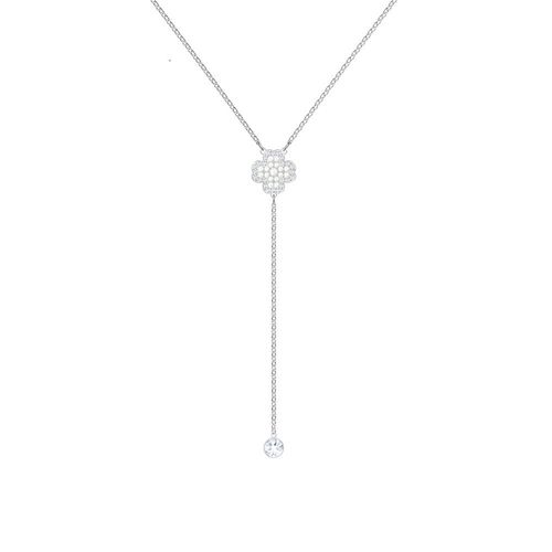 Dây Chuyền Swarovski Deary Pearl Necklace Temperament Flowers Gentle And Charming Y-shaped 5409463
