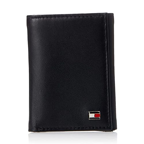 Ví Nam Tommy Hilfiger Leather Trifold Wallet 31TL110022 Màu Đen
