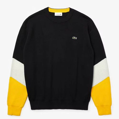 ao-len-lacoste-men-s-crew-neck-colorblock-cotton-sweater-ah2060-51-size-m