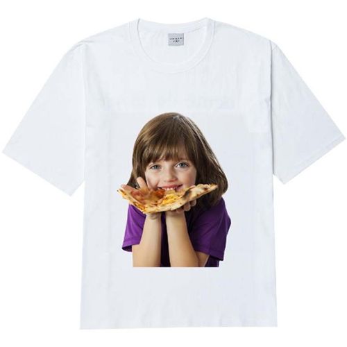 Áo Phông Acmé De La Vie ADLV Hàn Quốc Baby Face Short Sleeve T-Shirt White Pizza Màu Trắng