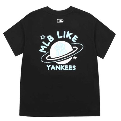 Áo Phông MLB Like 21 Planet Short Sleeve T-Shirt New York Yankees Black Màu Đen Size M