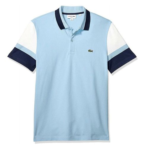 Áo Polo Lacoste Men's Slim Fit Stretch Pima Polo Shirt Màu Xanh Blue Size S