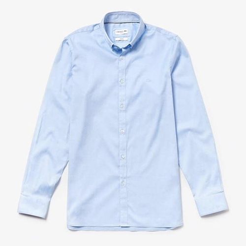 Áo Sơ Mi Lacoste Men's Long Sleeve Wovens Shirt Màu Xanh Blue