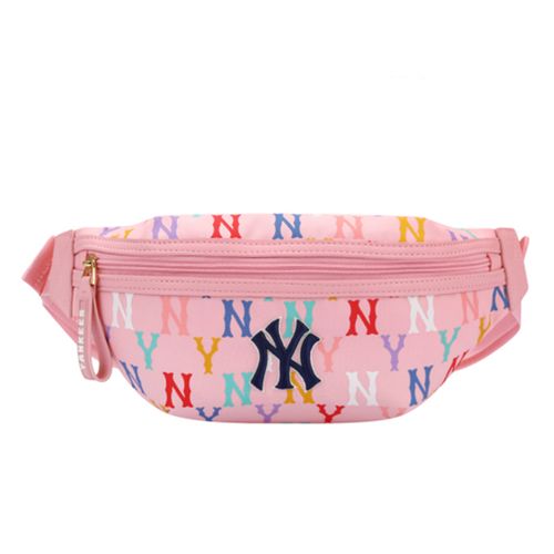 Túi Đeo Hông MLB Monogram Oxford Waist Bag New York Yankees Màu Hồng