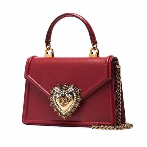 Túi Xách Dolce & Gabbana Small Devotion Tote Bag Màu Đỏ