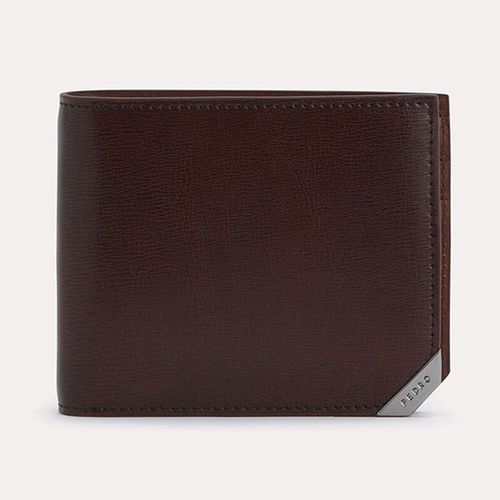 Ví Nam Pedro Textured Leather Bi-Fold Wallet with Flip PM4-15940200 Màu Nâu
