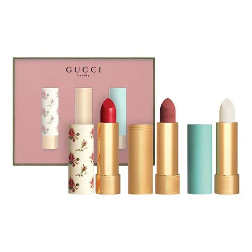 Set Son Gucci Rouge À Lèvres Voile + Balm Lip (3x3.5g)