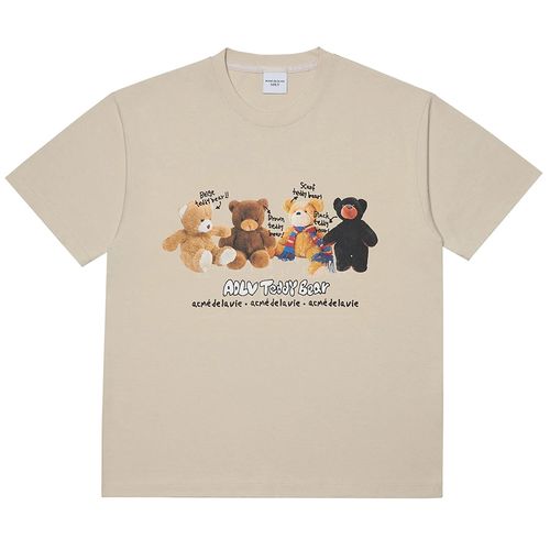 Áo Phông Acmé De La Vie ADLV Teddy Bear Doll Friend Short Sleeve T-Shirt Màu Beige Size 1