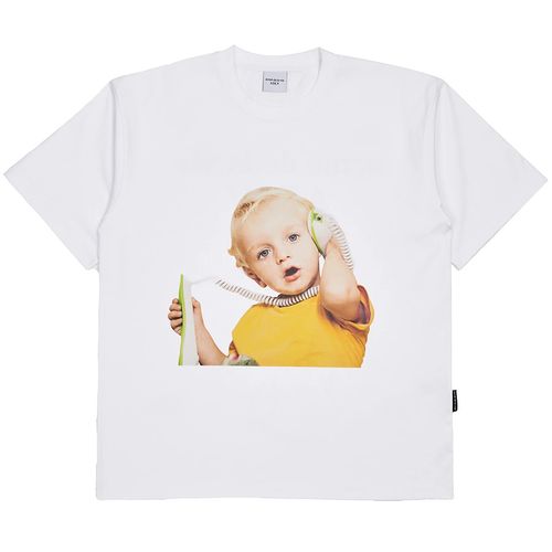 Áo Phông Acmé De La Vie ADLV Telephone Baby White T-Shirt Màu Trắng Size 1