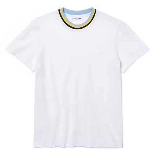 Áo Phông Lacoste Men's Crew Neck Ultra-Light Breathable Piqué T-Shirt Màu Trắng Size L