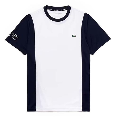 Áo Phông Lacoste Men's Sport Breathable Resistant Bicolor T-Shirt Màu Đen Phối Trắng