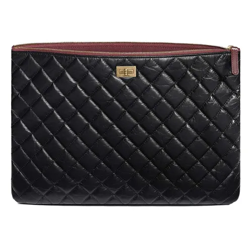 Chanel Classic Pouch Interlocking CC Logo Wallet  Neutrals Wallets  Accessories  CHA880633  The RealReal