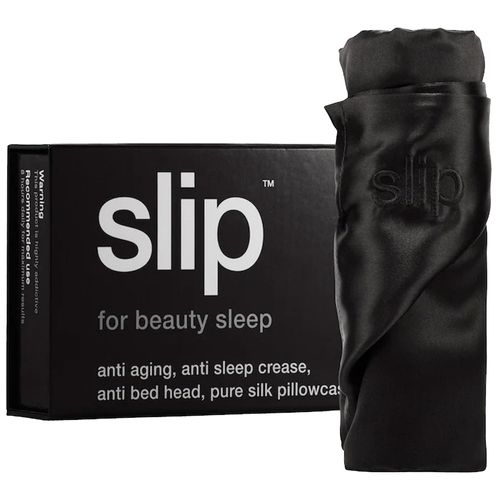 Vỏ Gối Lụa Slip Silk Pillowcase – King Màu Đen